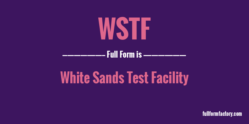 wstf-full-form
