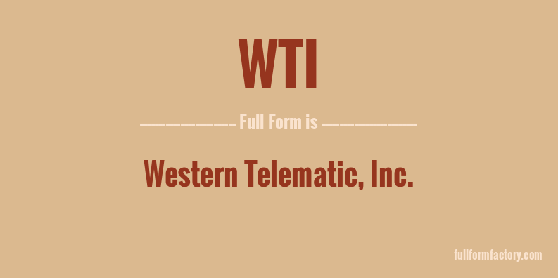 wti-full-form