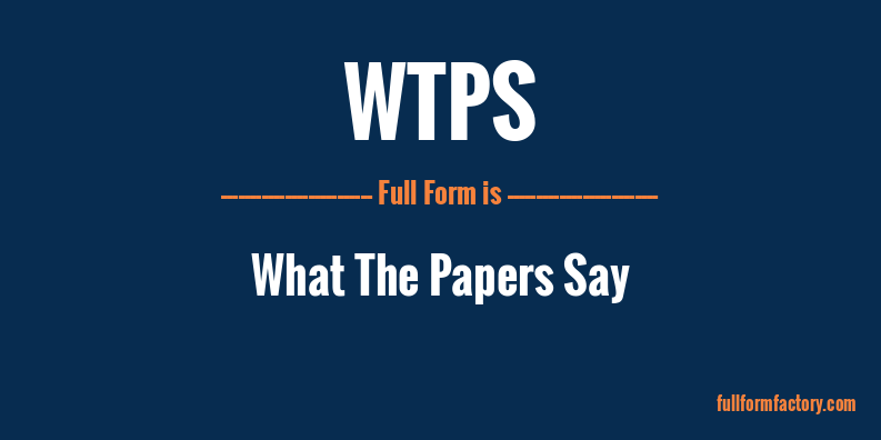 wtps-full-form