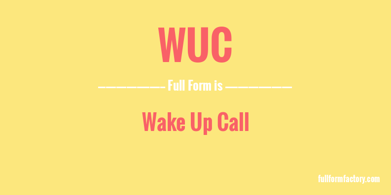 wuc-full-form