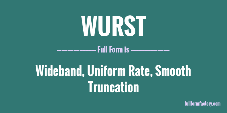 wurst-full-form