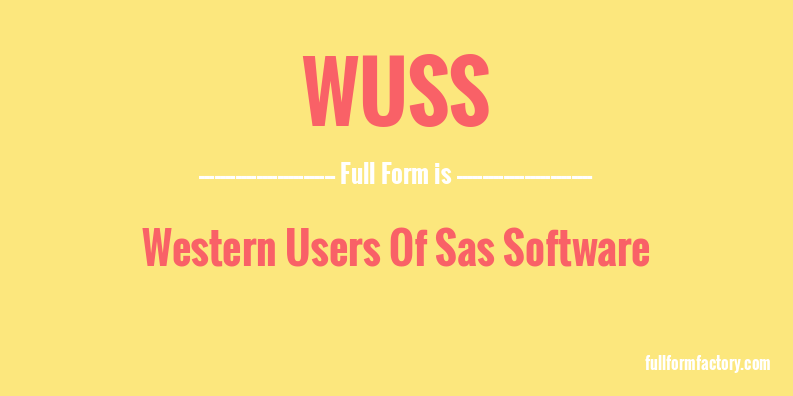 wuss-full-form