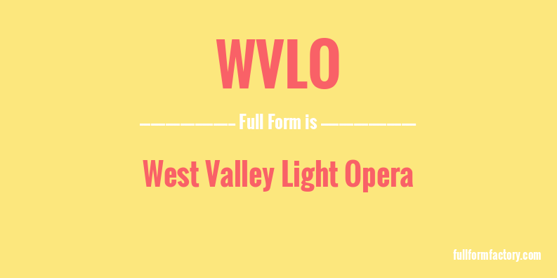 wvlo-full-form