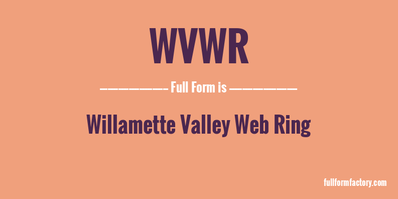 wvwr-full-form