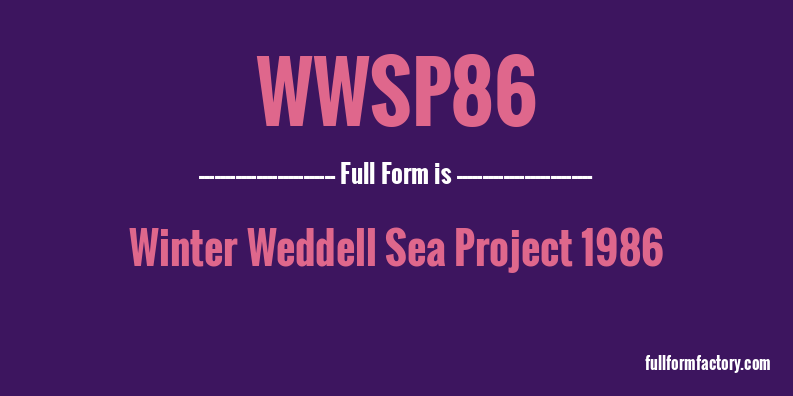 wwsp86-full-form