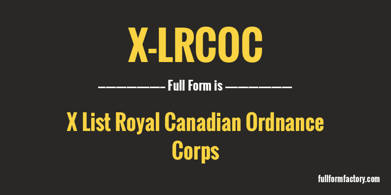 x-lrcoc-full-form
