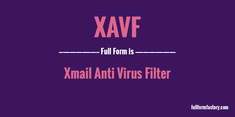 xavf-full-form