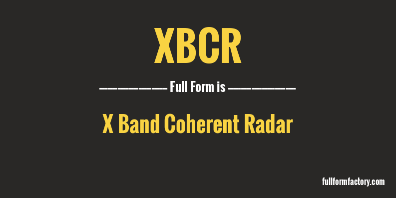 xbcr-full-form