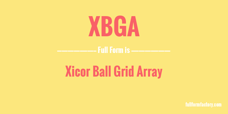 xbga-full-form