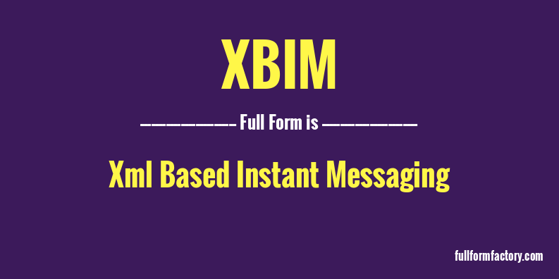 xbim-full-form