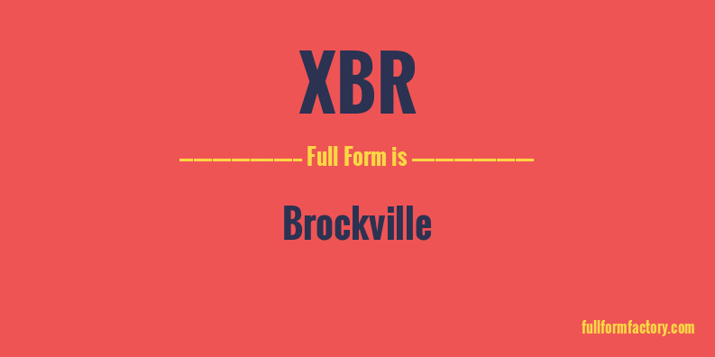 xbr-full-form