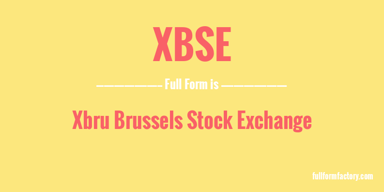 xbse-full-form