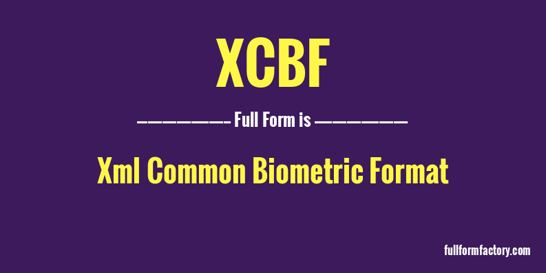 xcbf-full-form