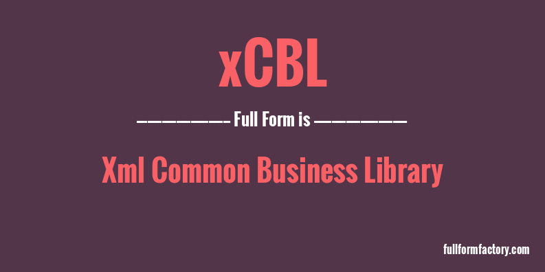 xcbl-full-form