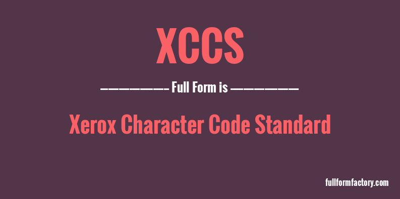 xccs-full-form
