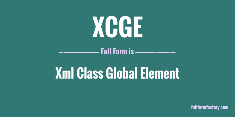 xcge-full-form