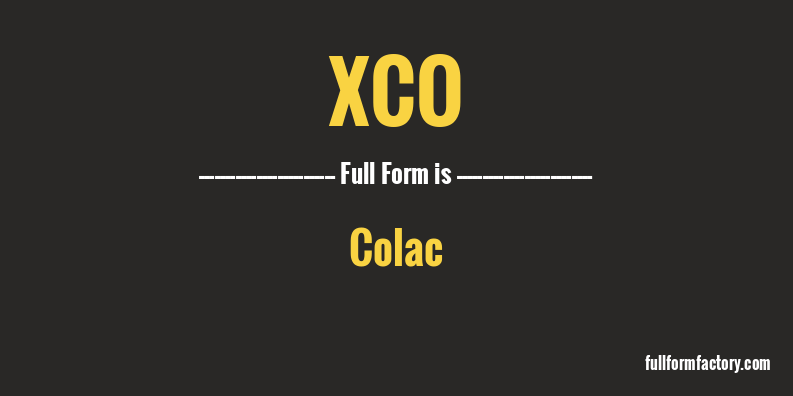 xco-full-form