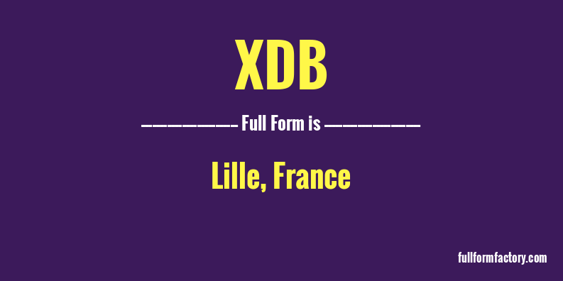 xdb-full-form