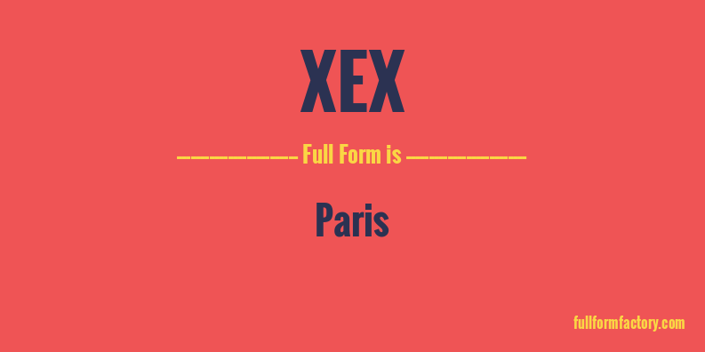 xex-full-form