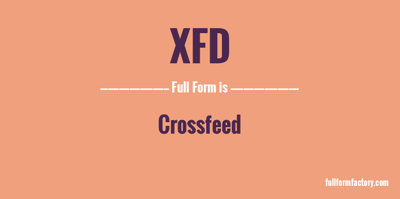 xfd-full-form
