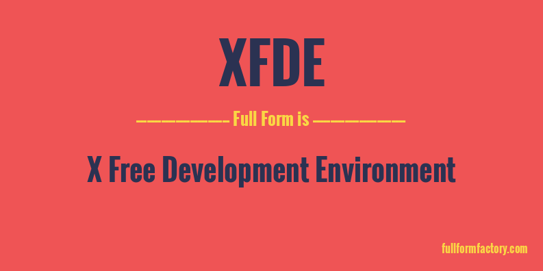 xfde-full-form