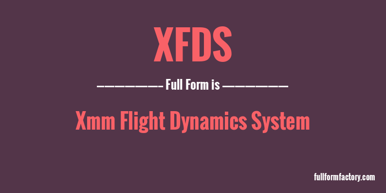 xfds-full-form