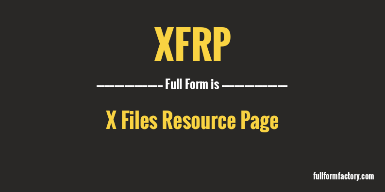 xfrp-full-form