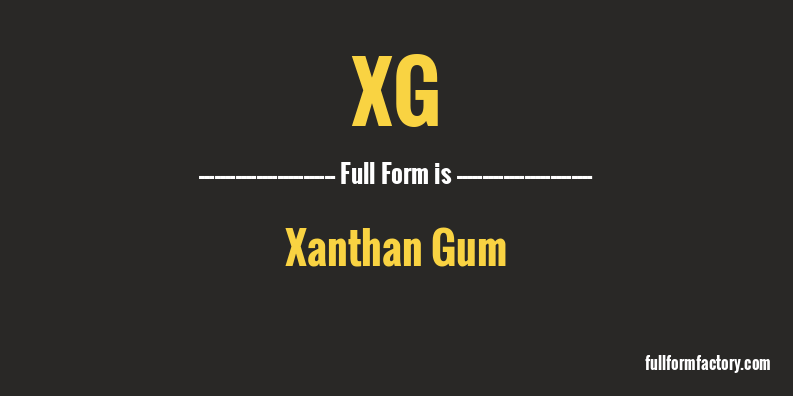 xg-full-form