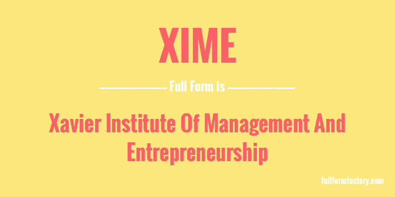 xime-full-form