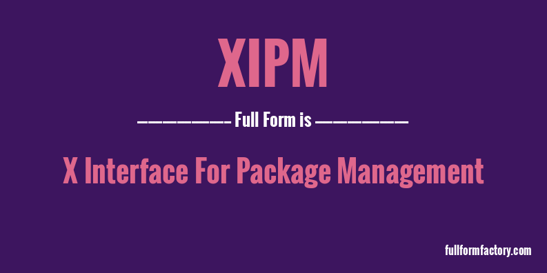 xipm-full-form
