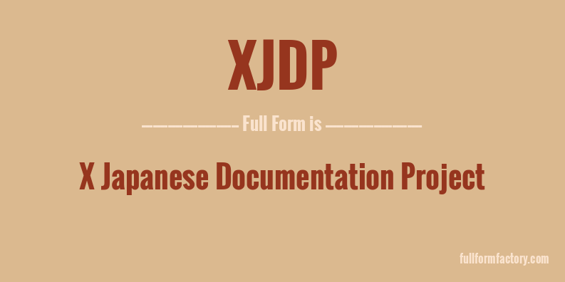 xjdp-full-form
