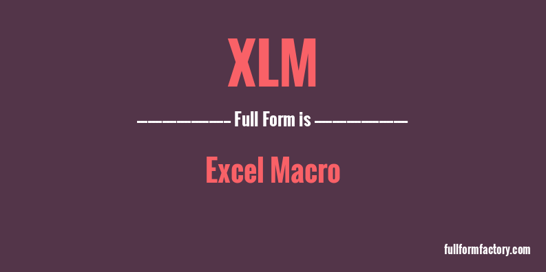 xlm-full-form