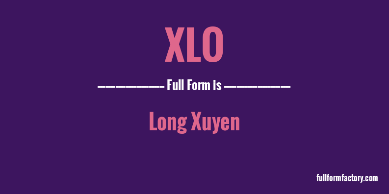 xlo-full-form