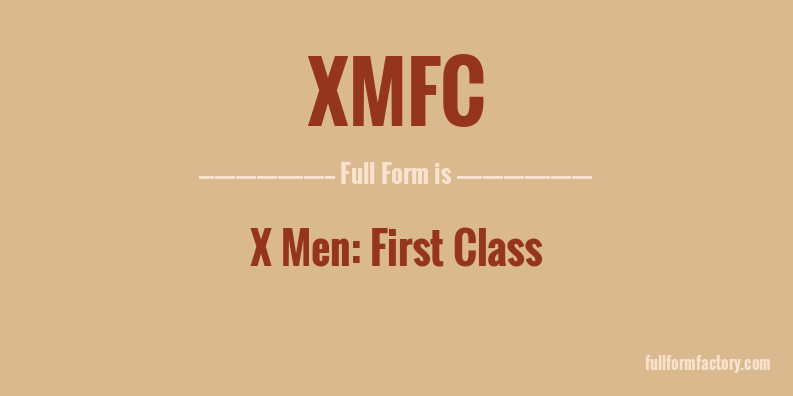 xmfc-full-form