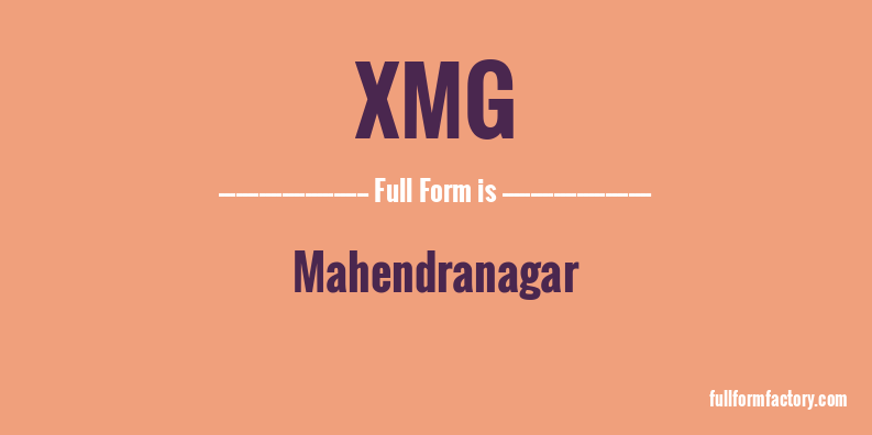 xmg-full-form
