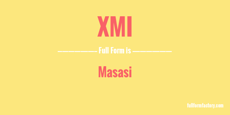 xmi-full-form