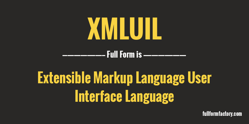 xmluil-full-form