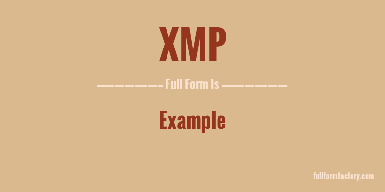 xmp-full-form