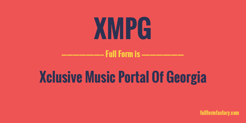xmpg-full-form