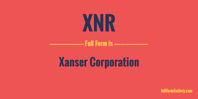 xnr-full-form
