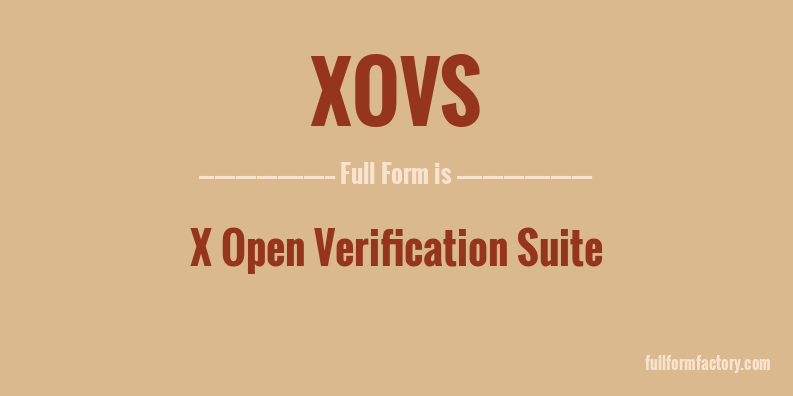 xovs-full-form
