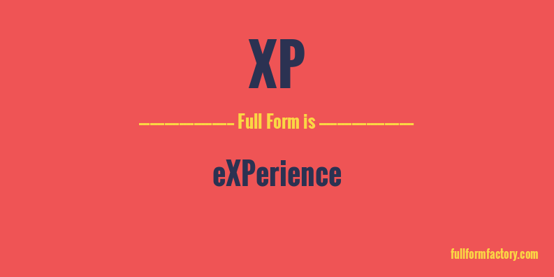 xp-full-form