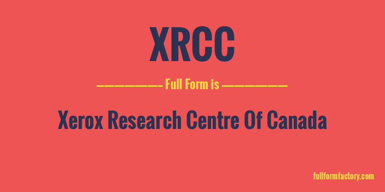 xrcc-full-form