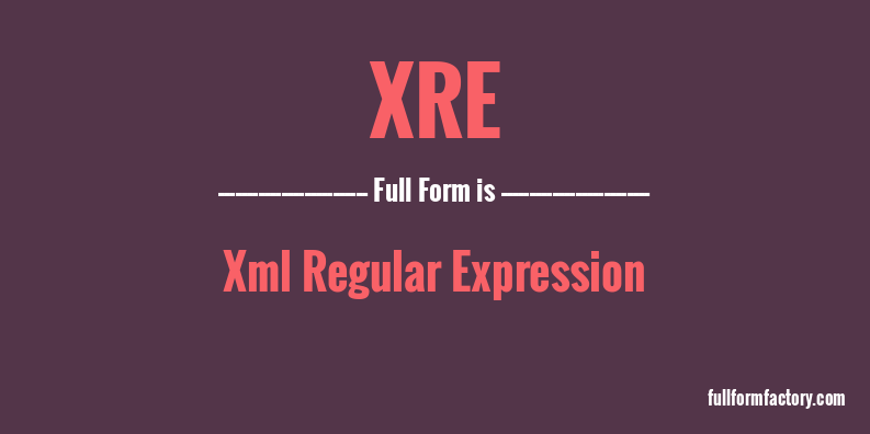 xre-full-form
