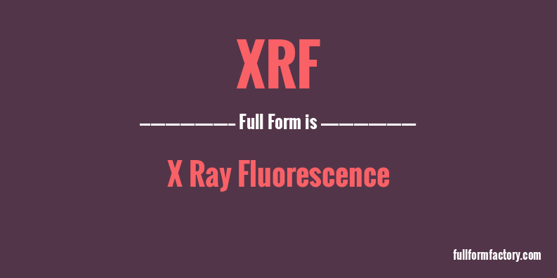 xrf-full-form