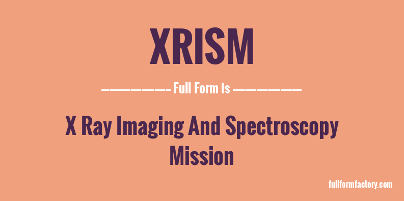 xrism-full-form
