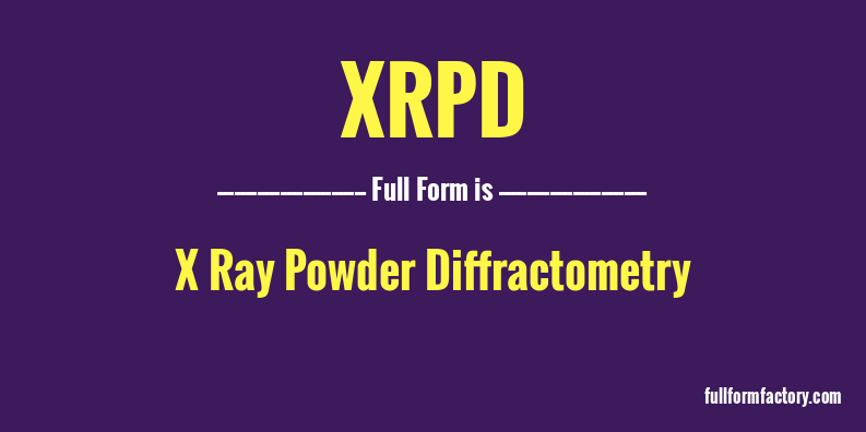 xrpd-full-form