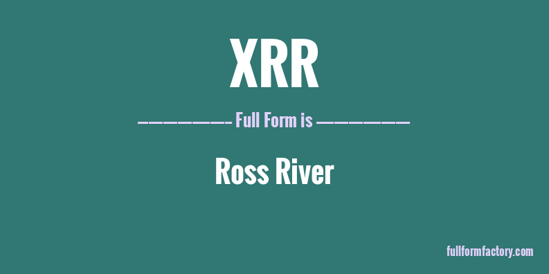 xrr-full-form