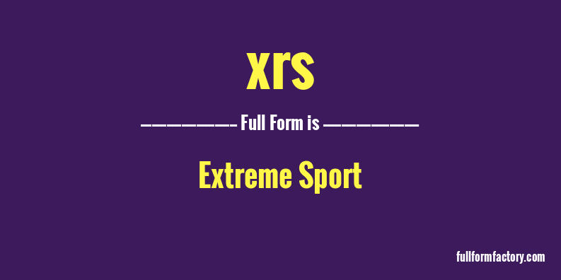 xrs-full-form
