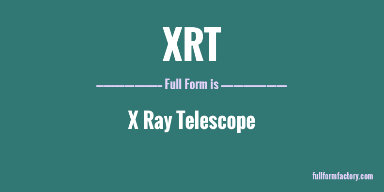 xrt-full-form